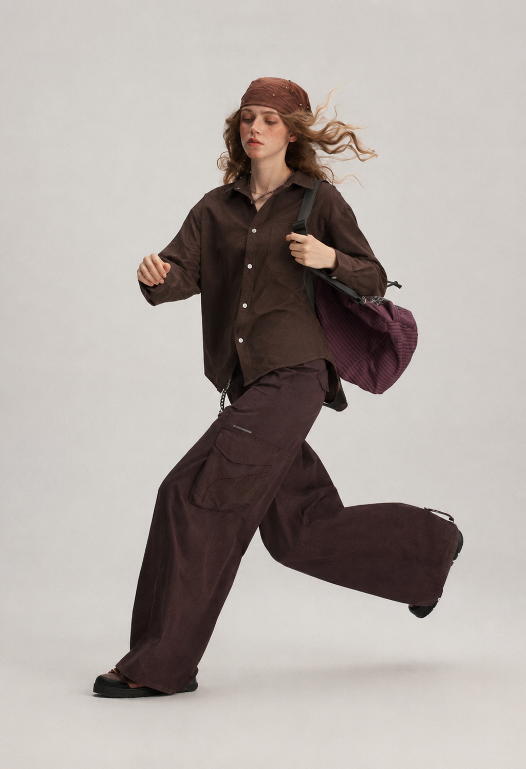 Brown Linen Oversized Shirt