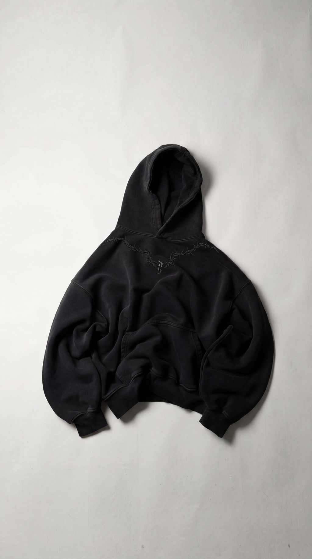 Boxy Black Hoddie