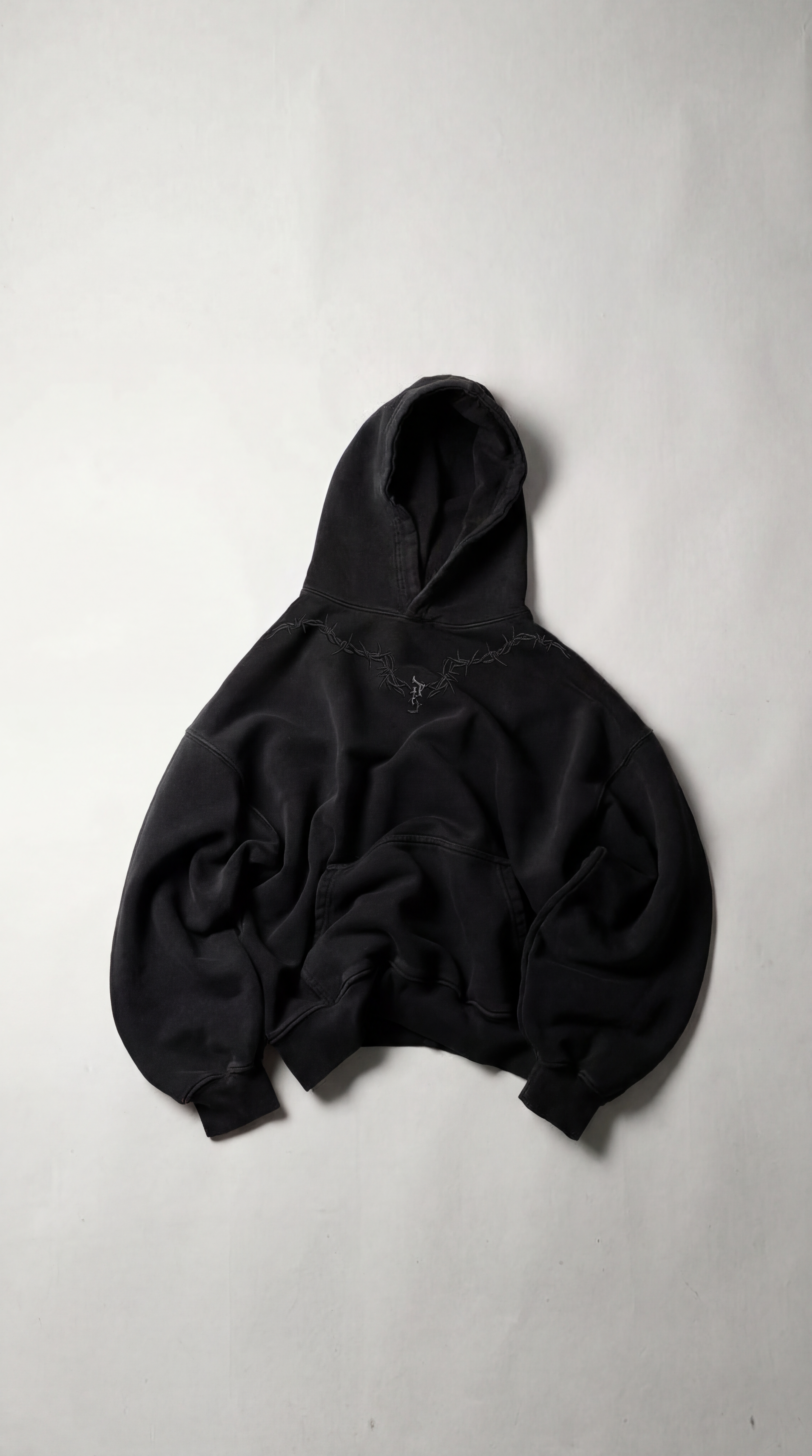 Boxy Black Hoddie