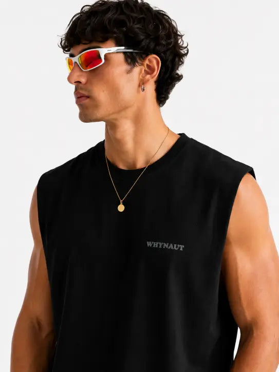 BLACK TANK TEE