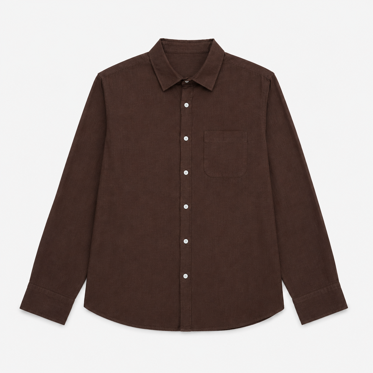 Brown Linen Oversized Shirt