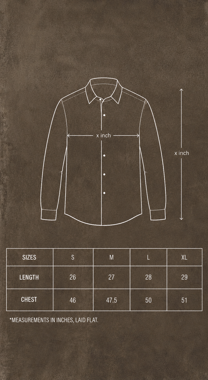 Brown Linen Oversized Shirt size guide