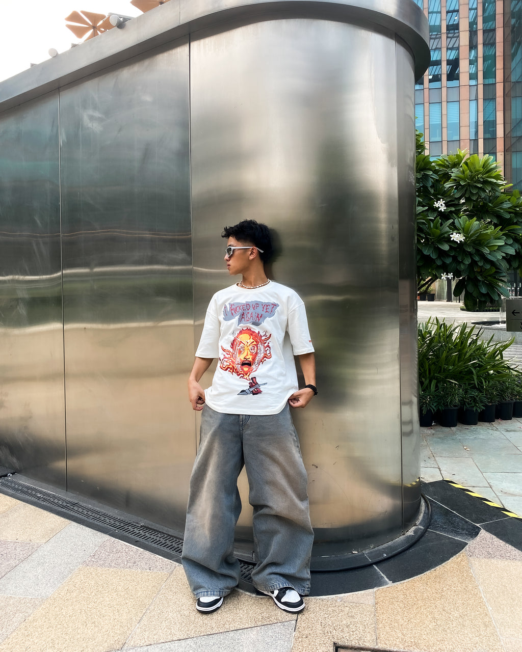 White fire Tee