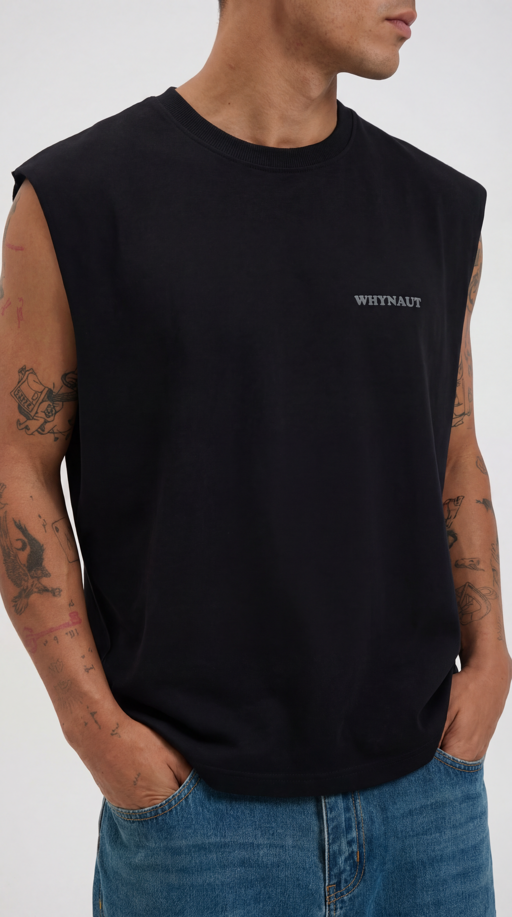 BLACK TANK TEE